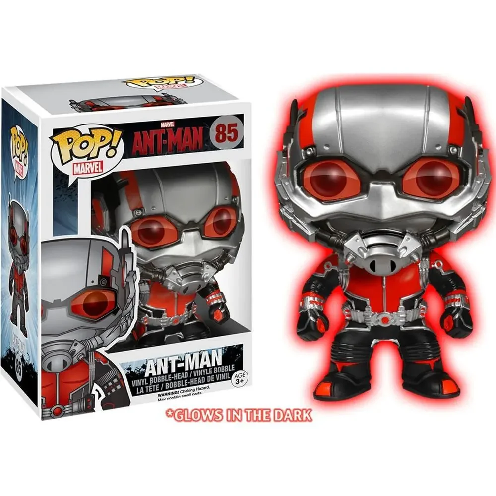 Funko POP Marvel ANT-MAN (Glow In The Dark) #85 Hot Topic Exclusive w/ protector - Picture 6 of 6